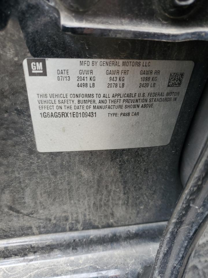2014 Cadillac Ats VIN: 1G6AG5RX1E0109431 Lot: 65676475