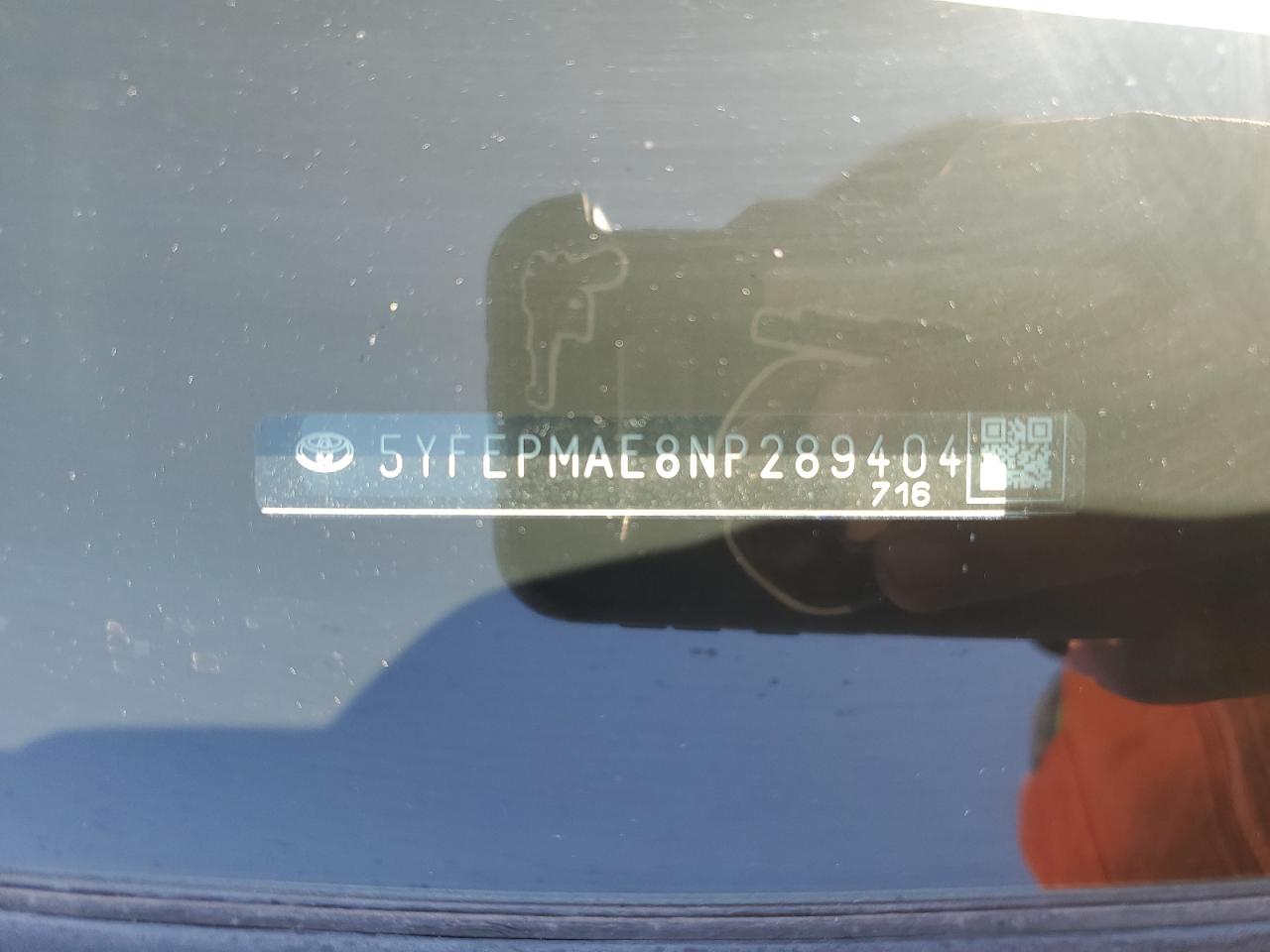 5YFEPMAE8NP289404 2022 Toyota Corolla Le