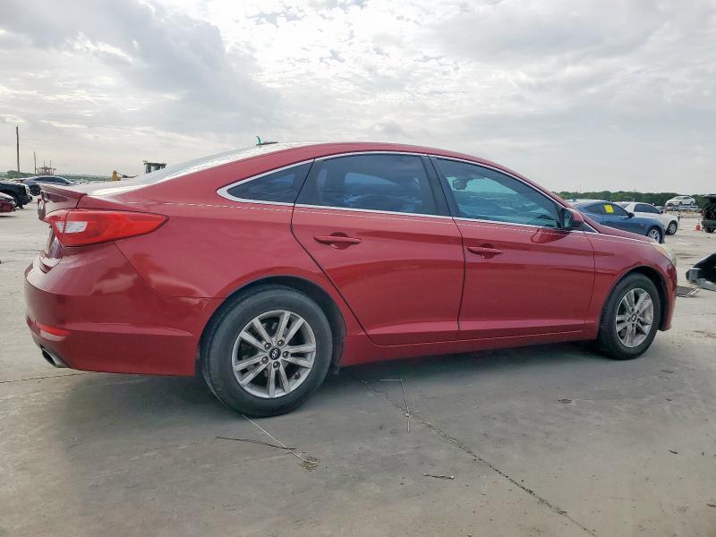  HYUNDAI SONATA 2015 Czerwony