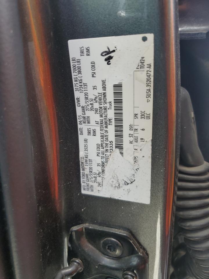 2015 Ford F150 Supercrew VIN: 1FTEW1EG0FFB23335 Lot: 63683405