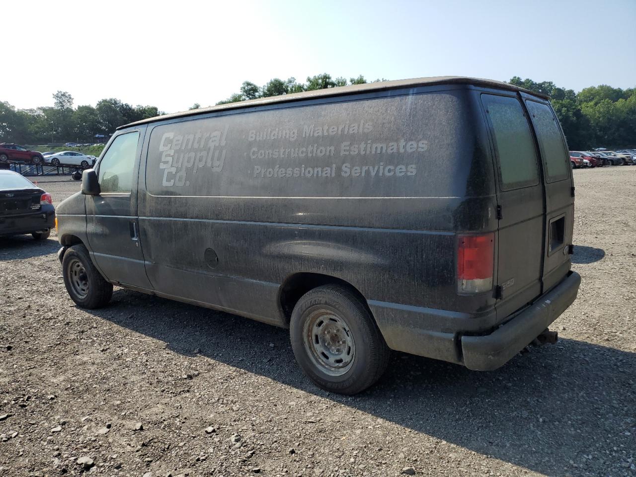 2004 Ford Econoline E150 Van black van gas 1FTRE14W14HA41659 photo #3