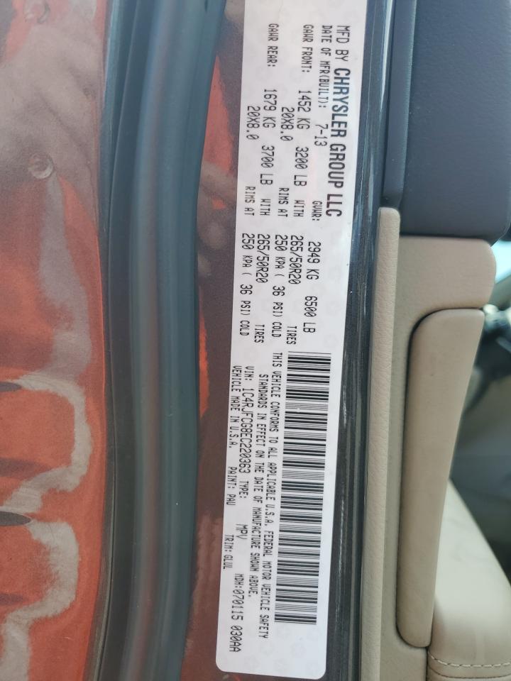 1C4RJFCG8EC220363 2014 Jeep Grand Cherokee Overland