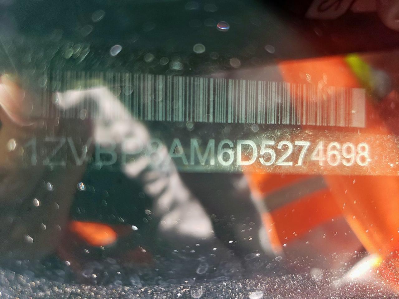 2013 Ford Mustang VIN: 1ZVBP8AM6D5274698 Lot: 67269075