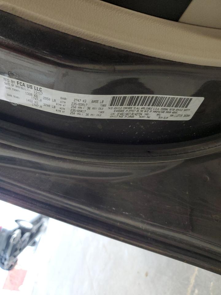 2c4rc1bg7jr142724 2C4RC1BG7JR142724 2018 Chrysler Pacifica Touring L