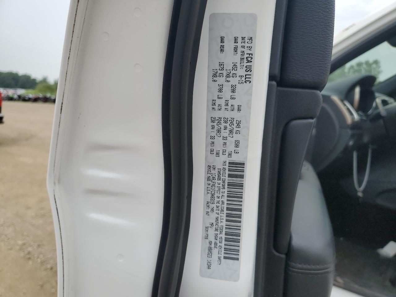 2015 Jeep Grand Cherokee Laredo VIN: 1C4RJFAG1FC948319 Lot: 65027505