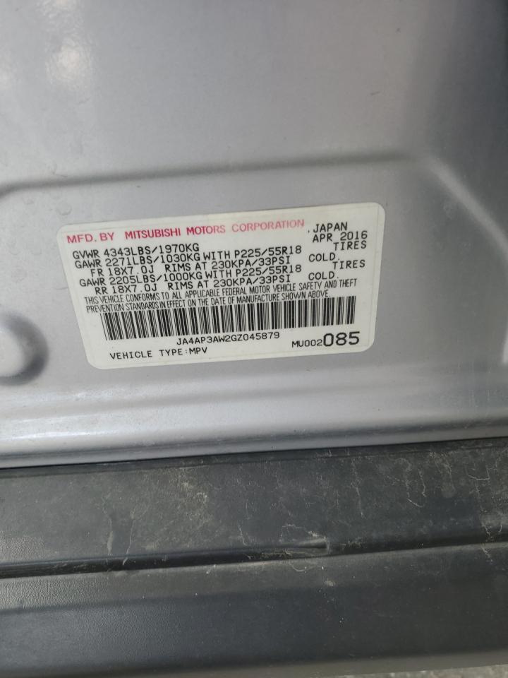 2016 Mitsubishi Outlander Sport Es VIN: JA4AP3AW2GZ045879 Lot: 64081005