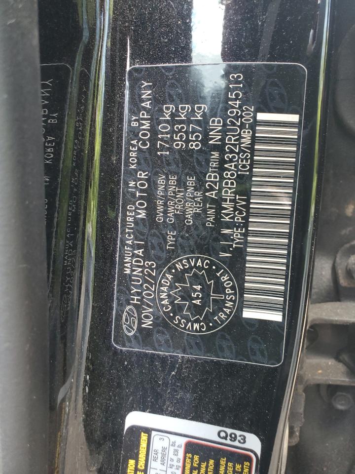 2024 Hyundai Venue Se VIN: KMHRB8A32RU294513 Lot: 63580755