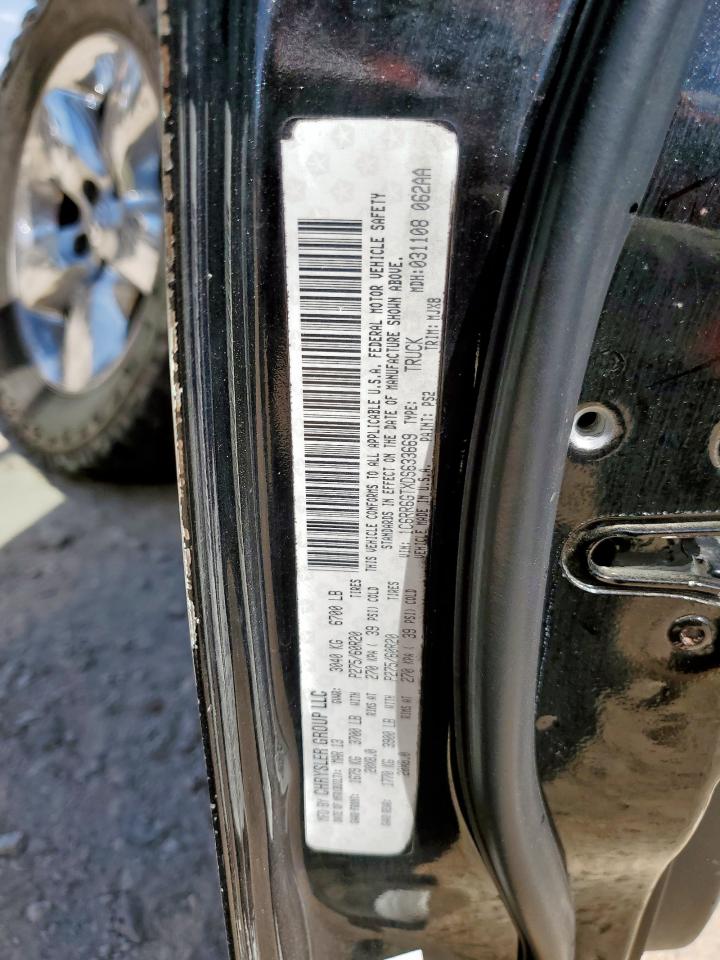 2013 Ram 1500 Slt VIN: 1C6RR6GTXDS633669 Lot: 66032075