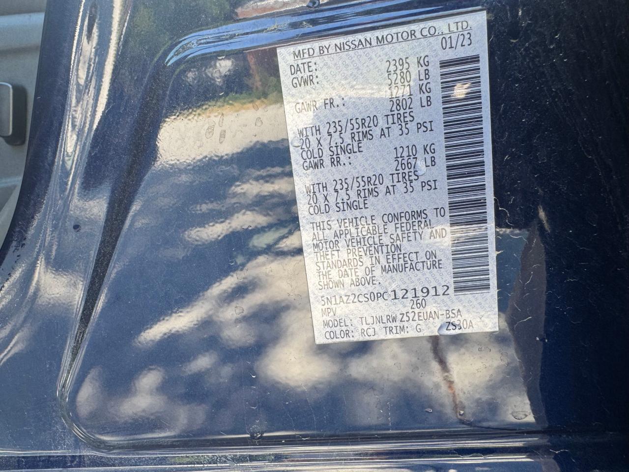 5N1AZ2CS0PC121912 NISSAN MURANO 2023