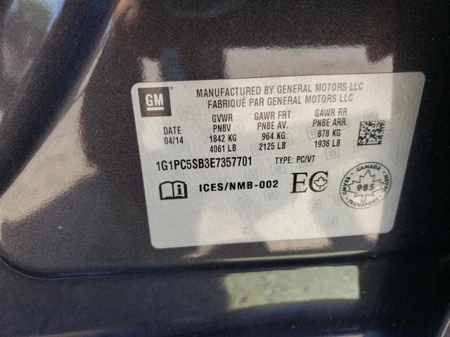 2014 CHEVROLET CRUZE LT  