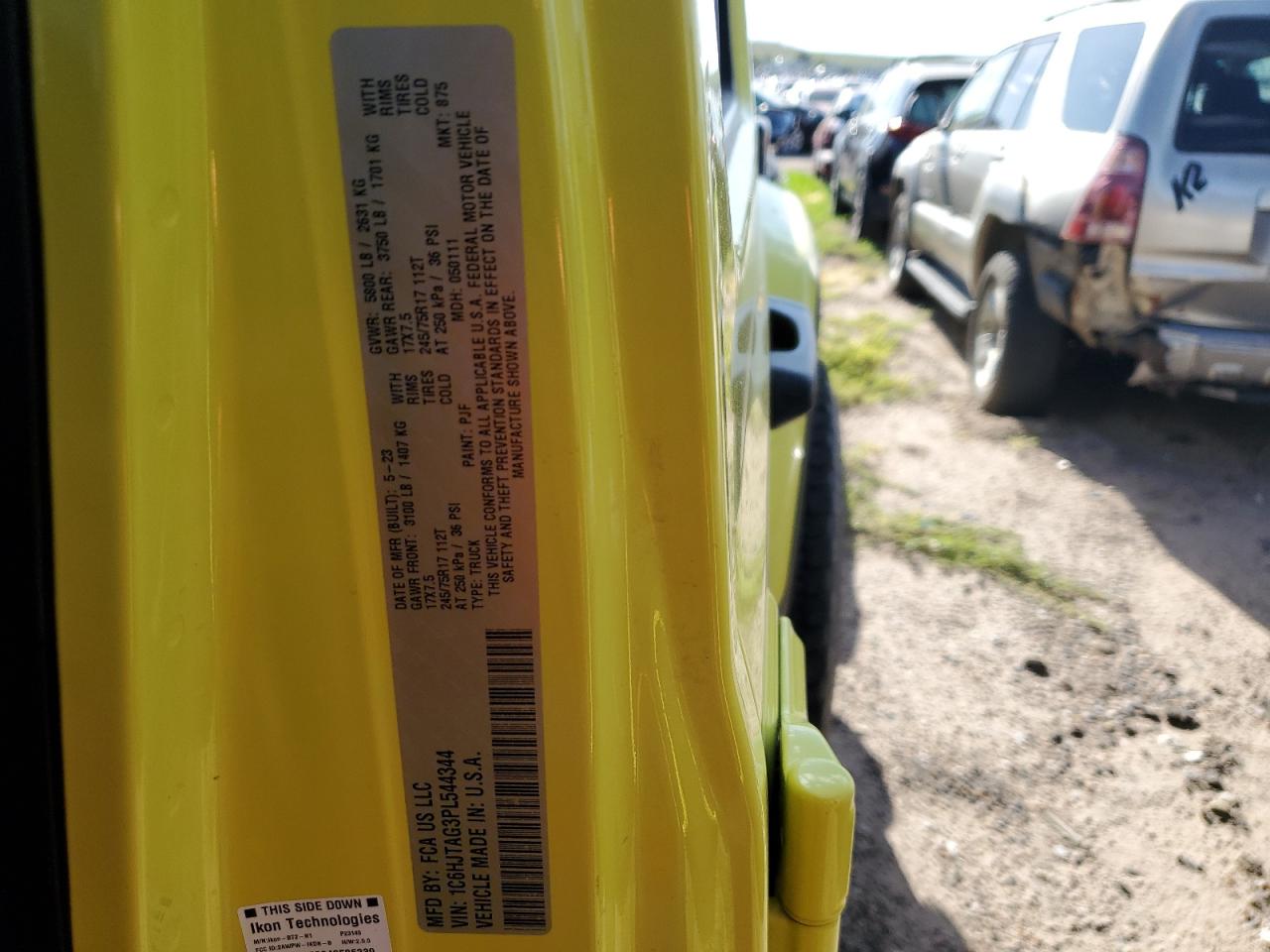 2023 Jeep Gladiator Sport VIN: 1C6HJTAG3PL544344 Lot: 63933165