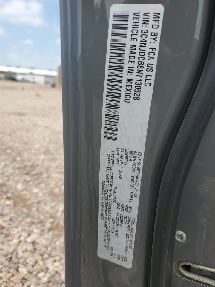 2022 Jeep Compass Limited VIN: 3C4NJDCB8NT130528 Lot: 65534225