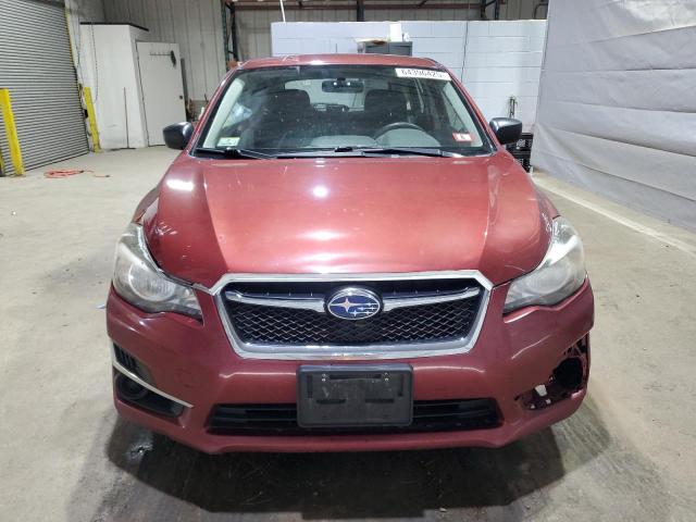 Crossovers SUBARU IMPREZA 2016 Czerwony