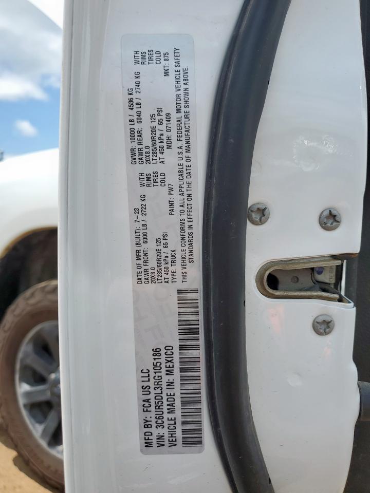 2024 Ram 2500 Big Horn VIN: 3C6UR5DL3RG105186 Lot: 63242445
