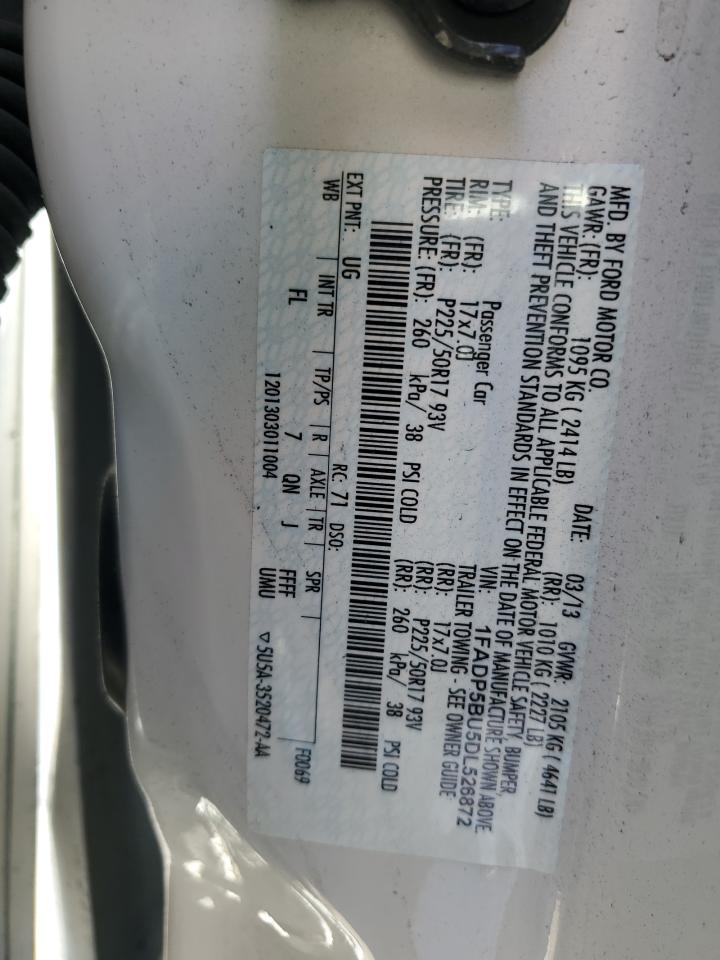 2013 Ford C-Max Sel VIN: 1FADP5BU5DL526872 Lot: 65063265