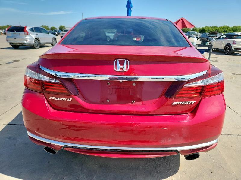  HONDA ACCORD 2017 Красный