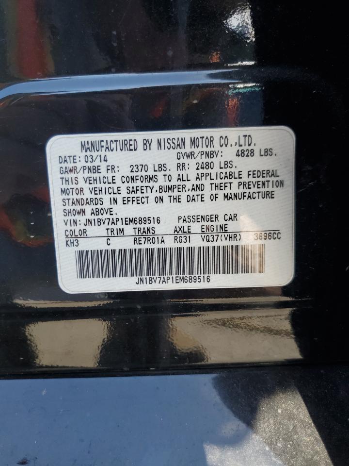 2014 Infiniti Q50 Base VIN: JN1BV7AP1EM689516 Lot: 65037975
