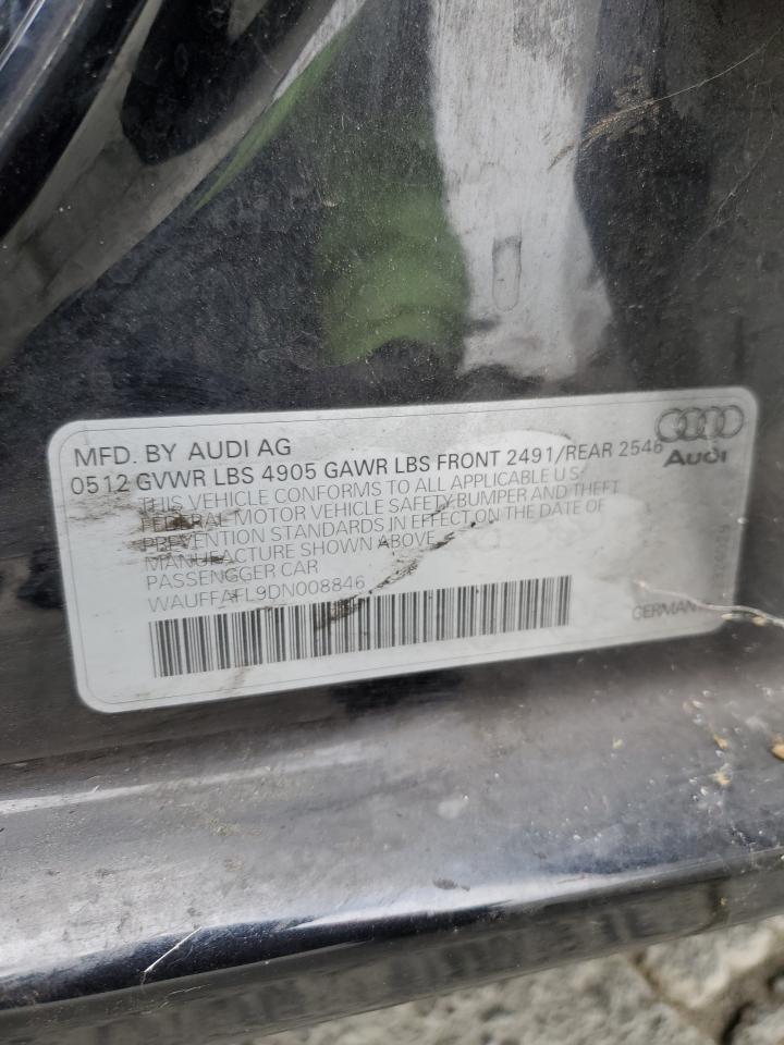 2013 Audi A4 Premium Plus VIN: WAUFFAFL9DN008846 Lot: 65179965