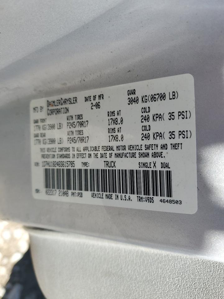 2006 Dodge Ram 1500 St VIN: 1D7HU18246S615785 Lot: 65217895