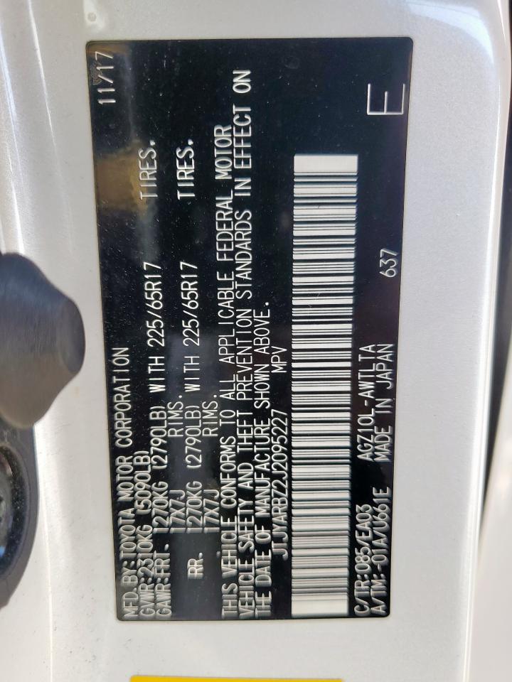 2018 Lexus Nx 300 Base VIN: JTJYARBZ2J2095227 Lot: 66664695