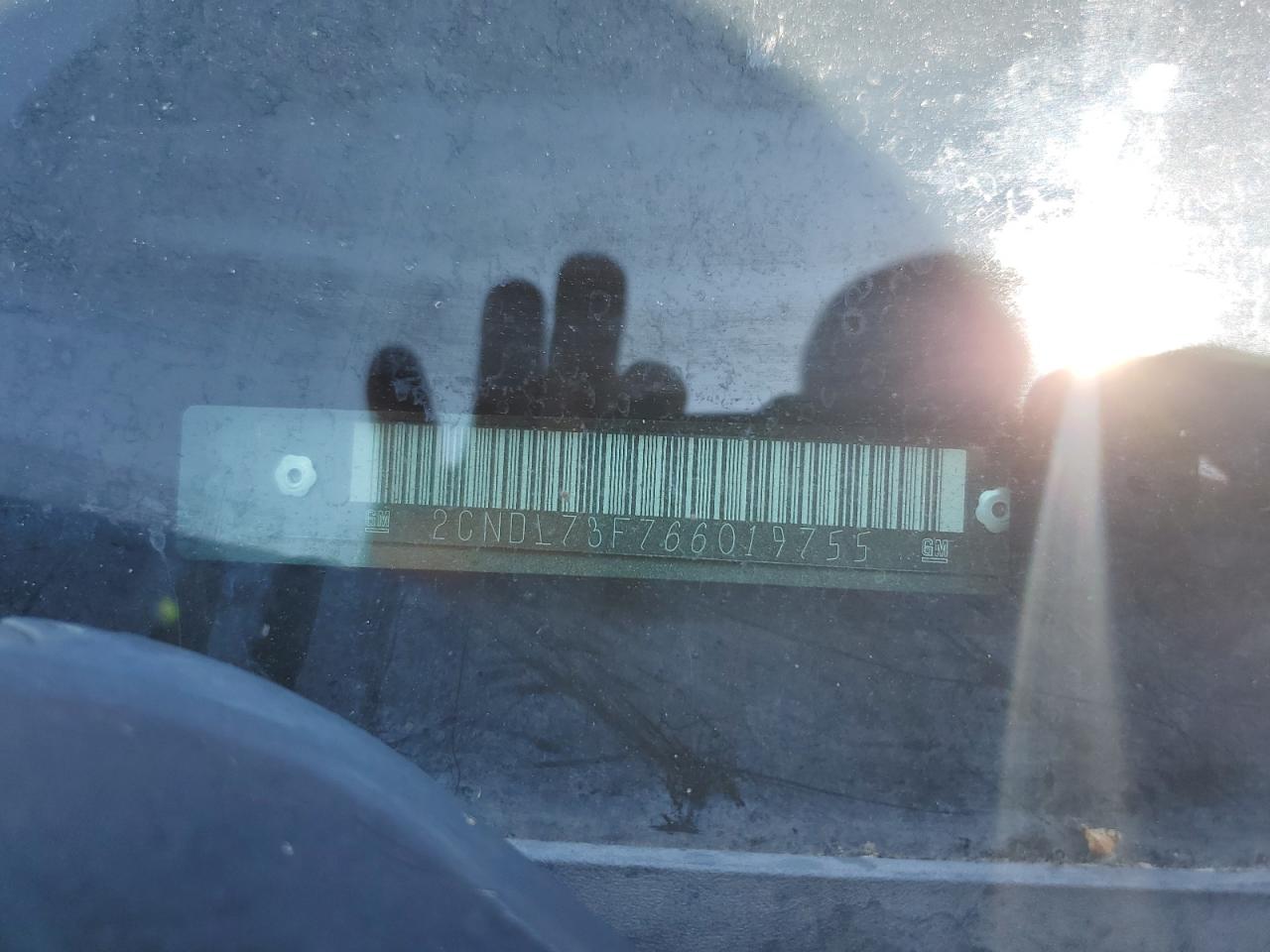 2006 Chevrolet Equinox Lt VIN: 2CNDL73F766019755 Lot: 66224125