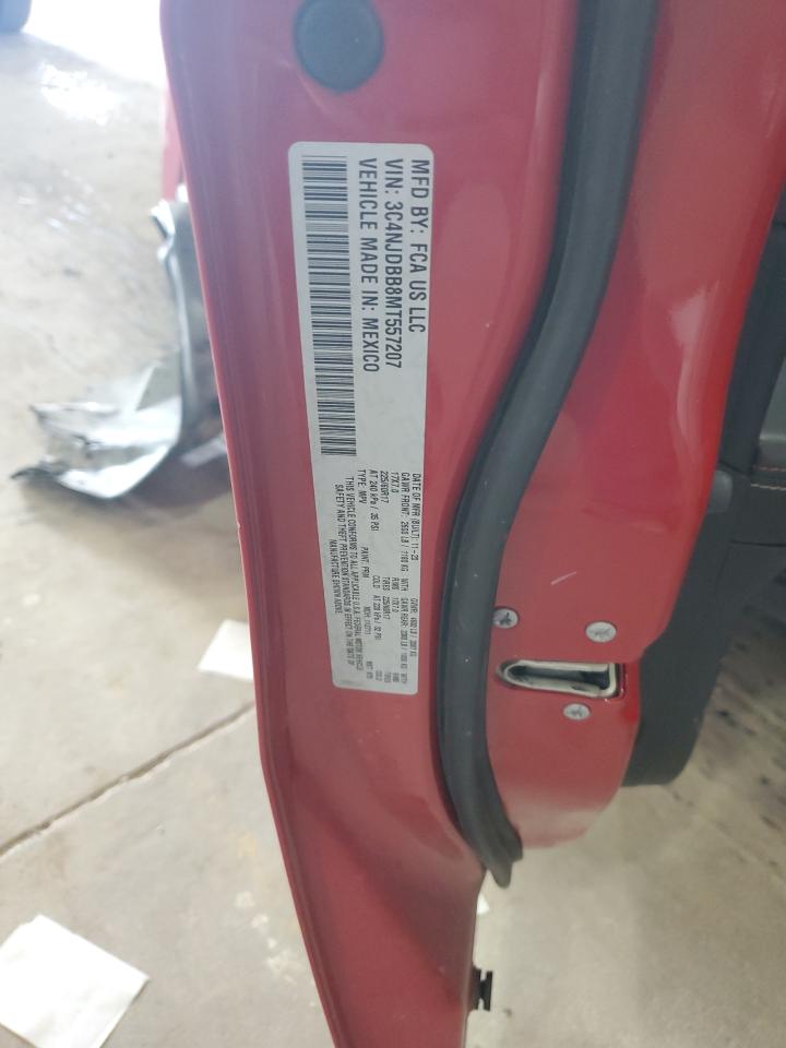 2021 Jeep Compass Latitude VIN: 3C4NJDBB8MT557207 Lot: 64780945