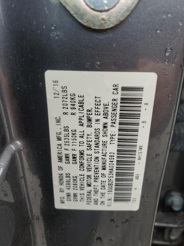 2017 Acura Tlx Tech VIN: 19UUB2F53HA004593 Lot: 63837575