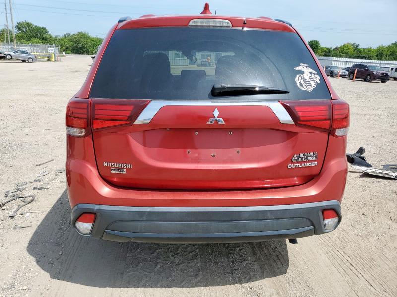  MITSUBISHI OUTLANDER 2018 Красный