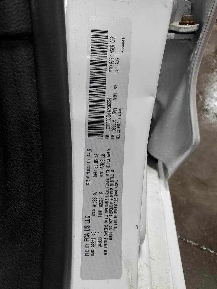 2015 Chrysler 200 S VIN: 1C3CCCDGXFN736554 Lot: 65140775