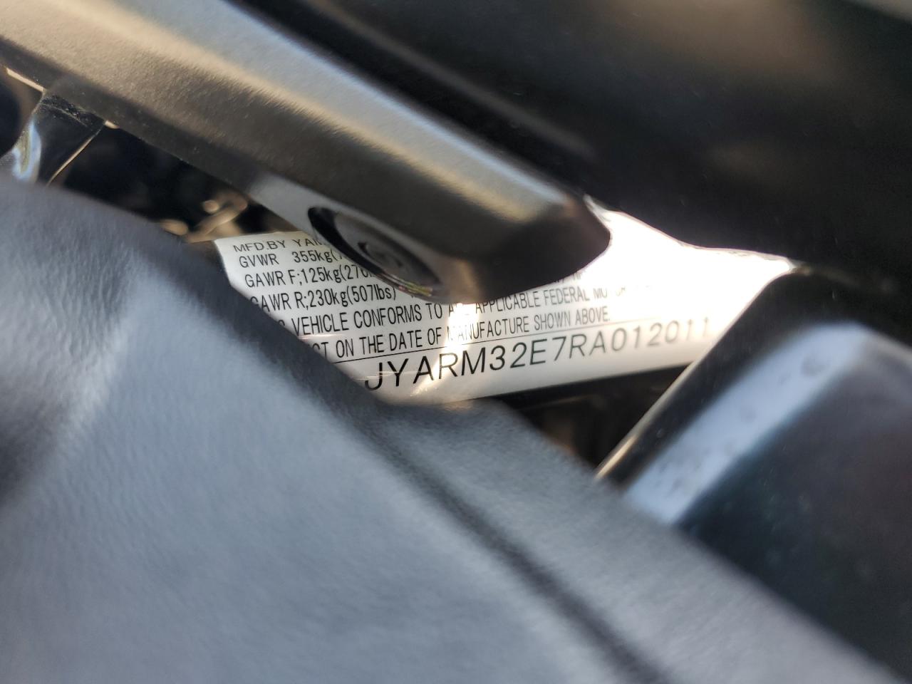 2024 Yamaha Mt07 VIN: JYARM32E7RA012011 Lot: 66292275