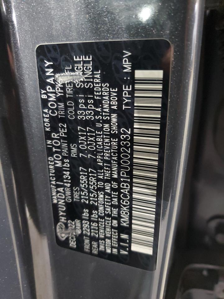 km8k6cab1pu002332 KM8K6CAB1PU002332 2023 Hyundai Kona Sel
