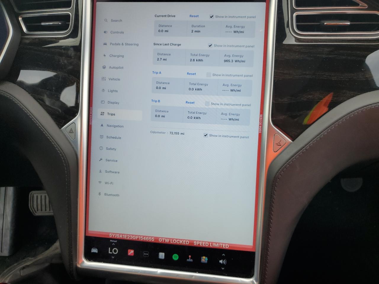 2016 Tesla Model S VIN: 5YJSA1E23GF154655 Lot: 64904555