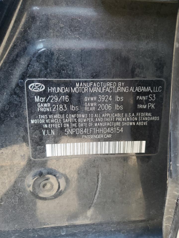 5NPD84LF1HH048154 2017 Hyundai Elantra Se