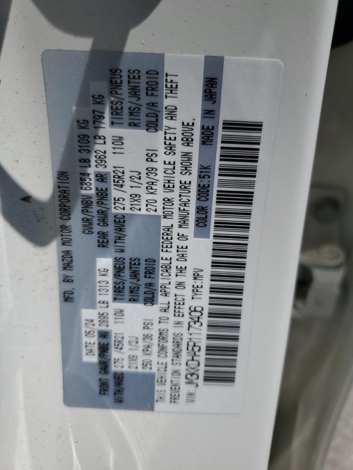 2024 Mazda Cx-90 Premium VIN: JM3KKDHA5R1173406 Lot: 64115415