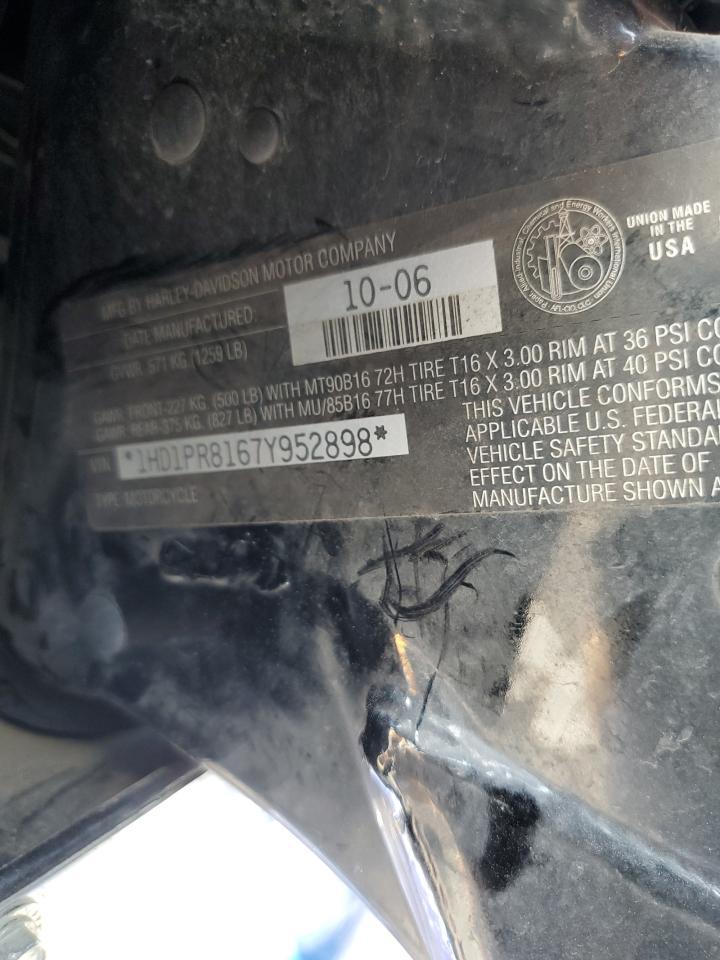 2007 Harley-Davidson Flhtcuse VIN: 1HD1PR8167Y952898 Lot: 64667485