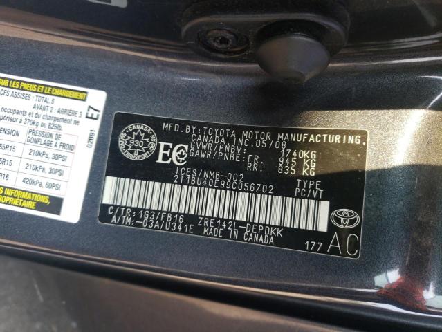 2009 TOYOTA COROLLA BASE  