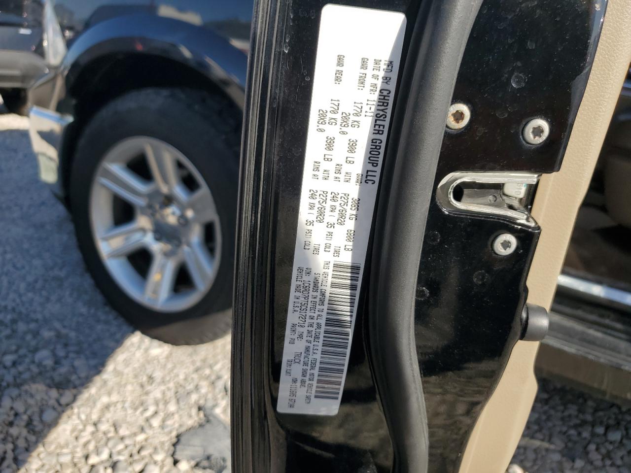2012 Dodge Ram 1500 Longhorn VIN: 1C6RD7PT5CS172710 Lot: 63299185