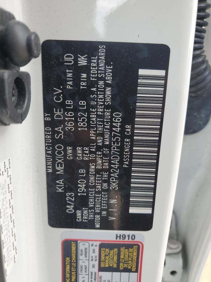 3KPA24AD7PE574460 2023 Kia Rio Lx