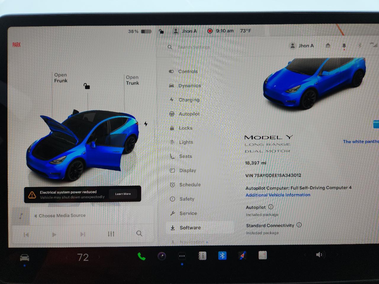 2025 Tesla Model Y VIN: 7SAYGDEE1SA343012 Lot: 63609585