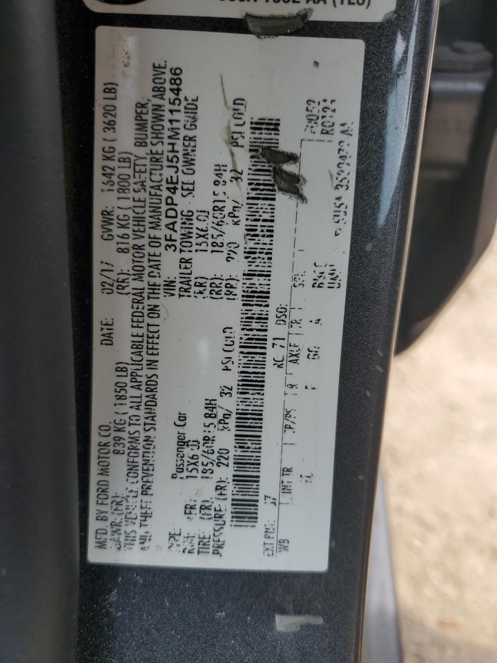 3FADP4EJ5HM115486 2017 Ford Fiesta Se