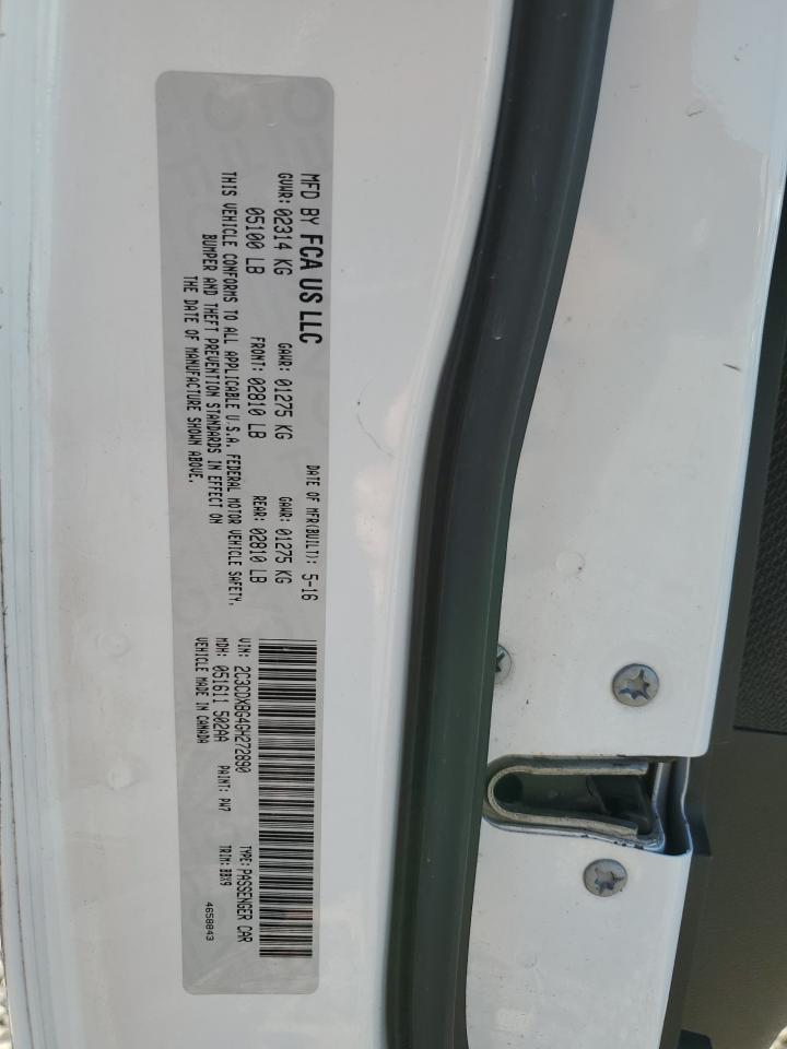 2c3cdxbg4gh272890 2C3CDXBG4GH272890 2016 Dodge Charger Se