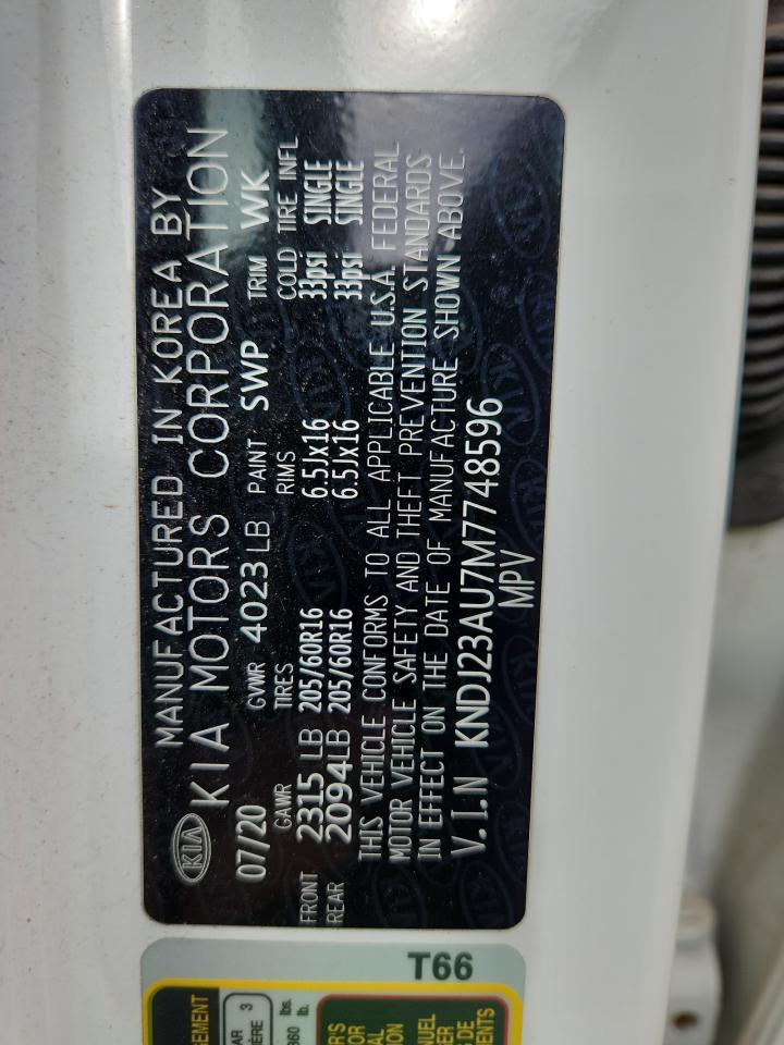 2021 Kia Soul Lx VIN: KNDJ23AU7M7748596 Lot: 62931345