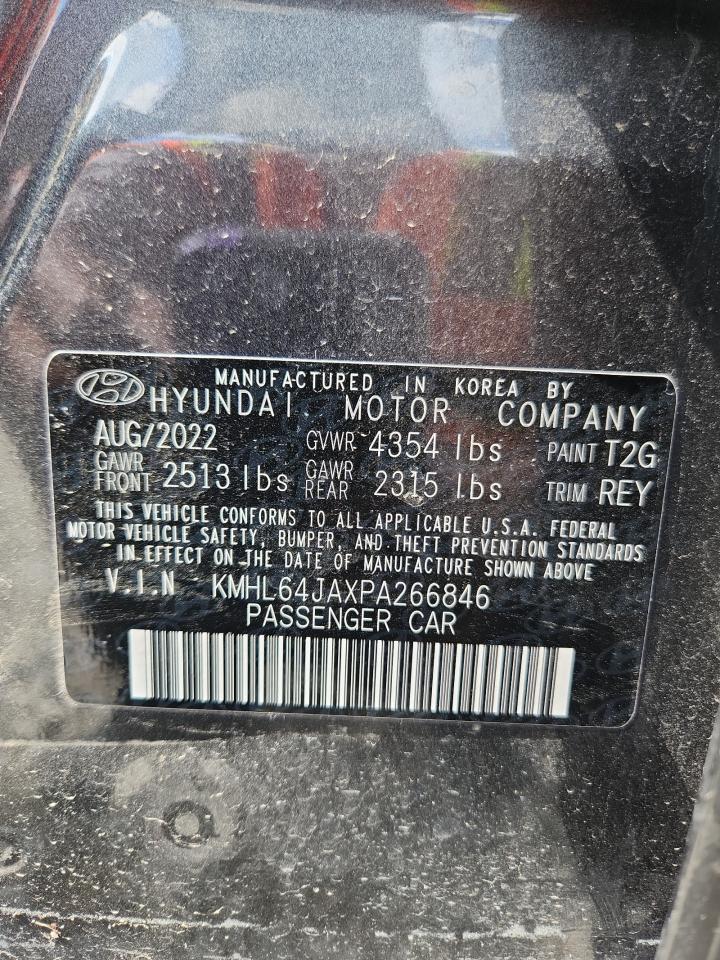 2023 Hyundai Sonata Sel VIN: KMHL64JAXPA266846 Lot: 64689945