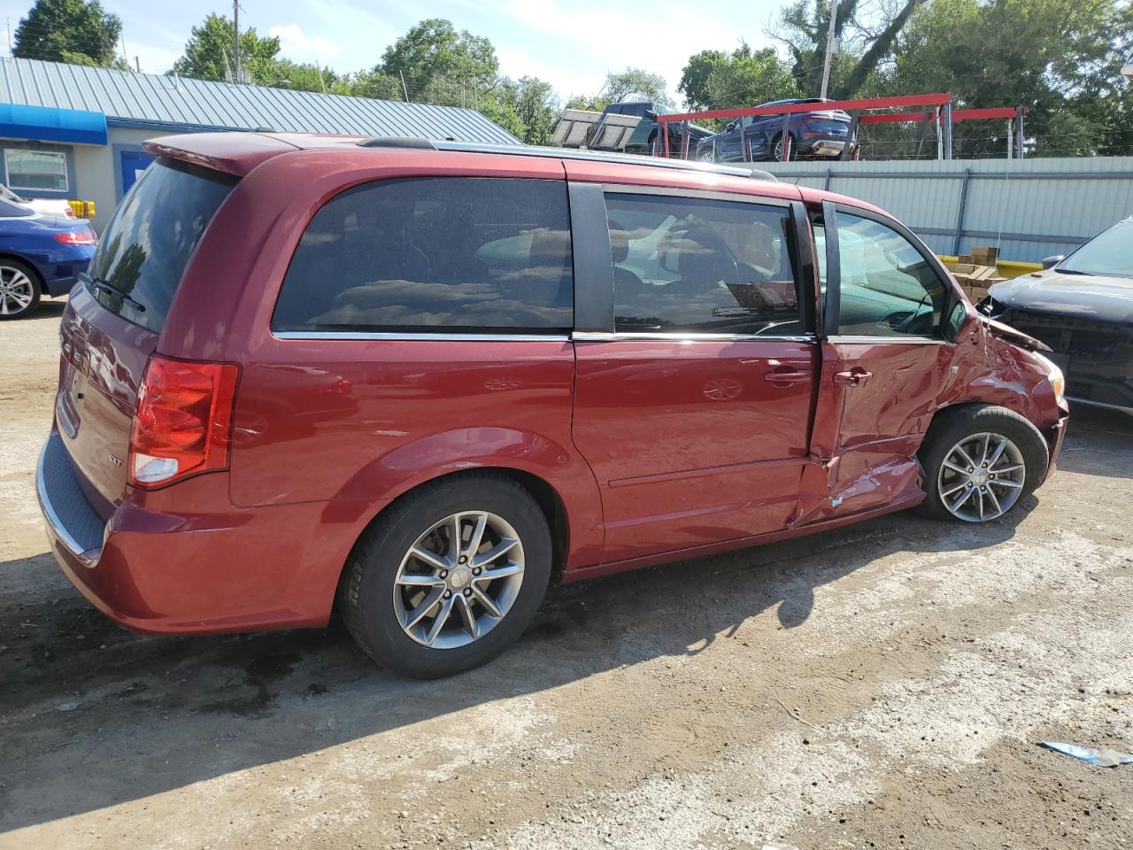 2014 Dodge Grand Caravan Sxt red van flexible 2C4RDGCG2ER190376 photo #4