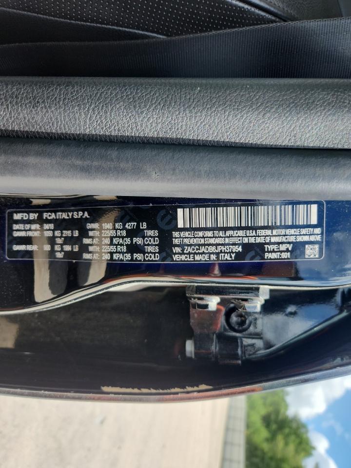 2018 Jeep Renegade Limited VIN: ZACCJADB6JPH37954 Lot: 64783485