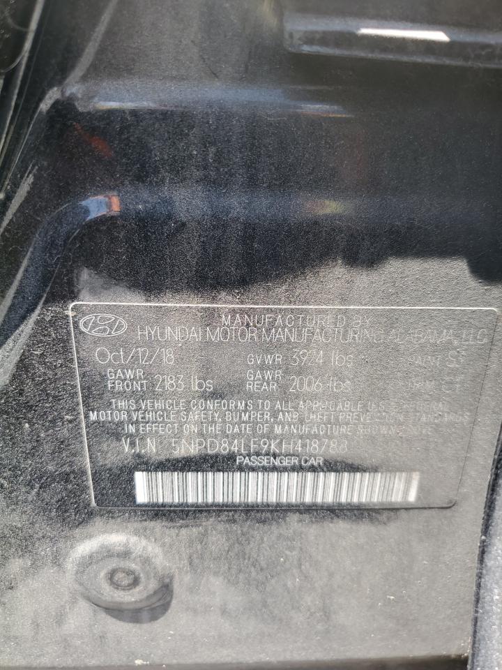 2019 Hyundai Elantra Sel VIN: 5NPD84LF9KH418788 Lot: 64007365