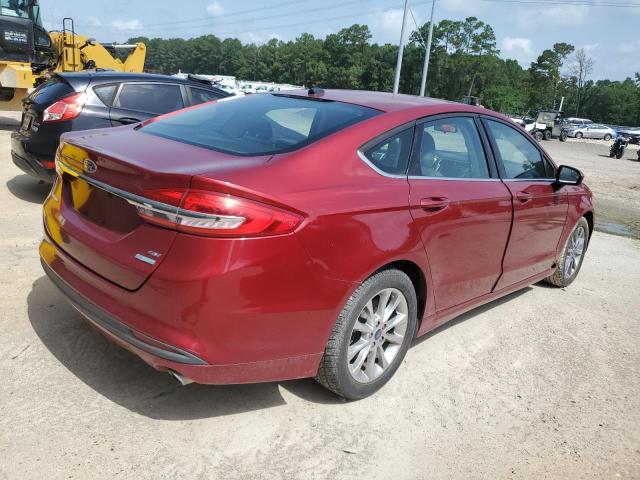 Sedans FORD FUSION 2017 Red