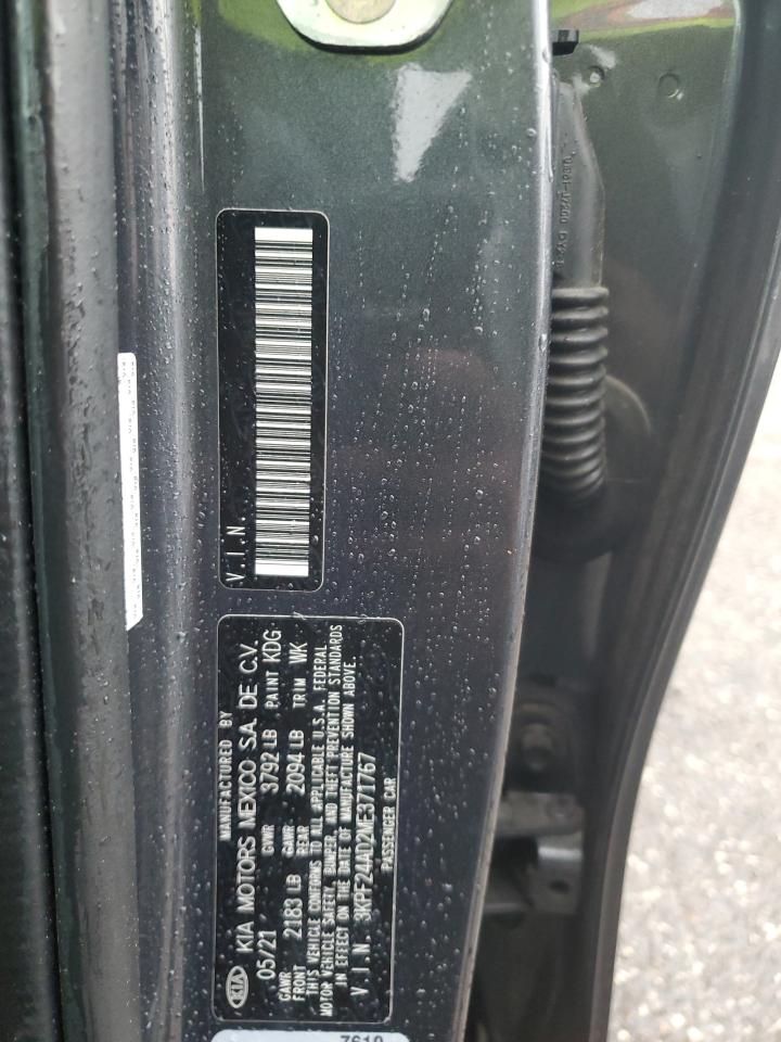 2021 Kia Forte Fe VIN: 3KPF24AD2ME371767 Lot: 63553775