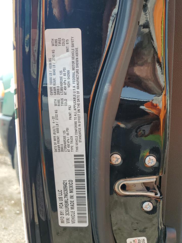 2022 Ram 2500 Big Horn/Lone Star VIN: 3C6UR5ML7NG309421 Lot: 64830945