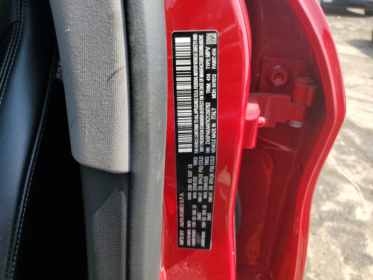 2019 Alfa Romeo Stelvio VIN: ZASPAKAN7K7C58762 Lot: 66409745